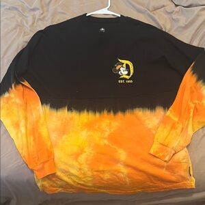 Disney Mickey Mouse Black and Orange Sweatshirt
